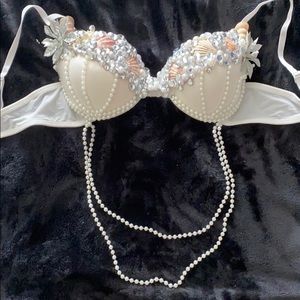 Handmade mermaid rave bra